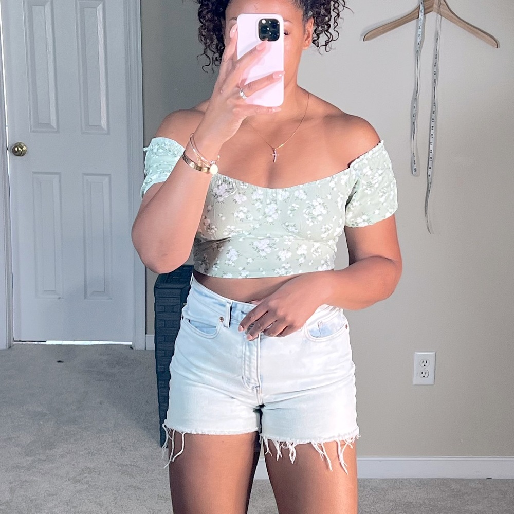 Off the shoulder peasant top